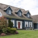 Side view of a beautiful new home