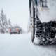 car driving in snow