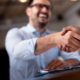 Business people shaking hands